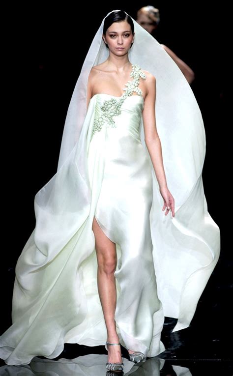 giorgio armani wedding dress.